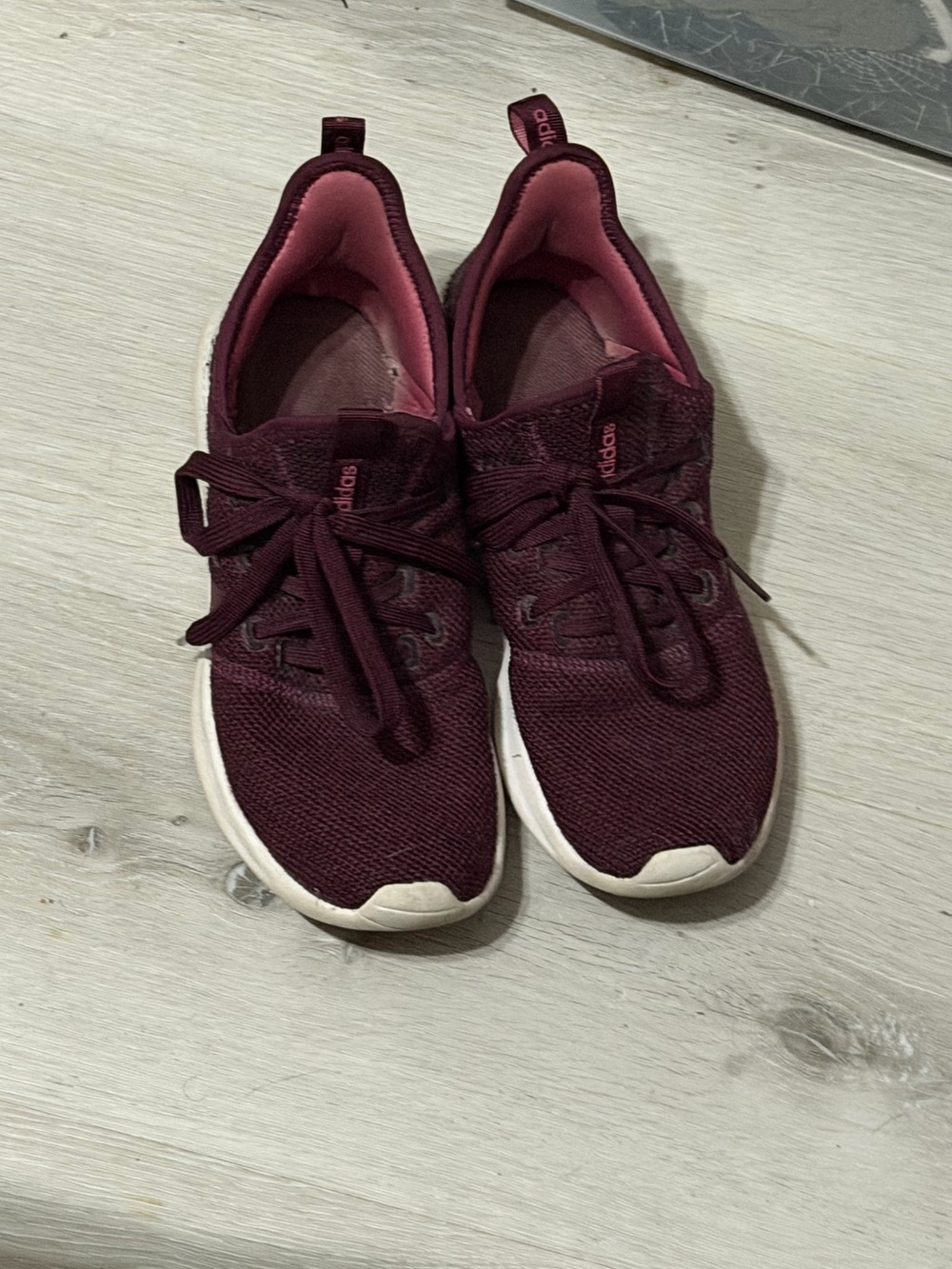 Size 7 Adidas Women’s Burgundy Athletic Sneakers - Lightweight Comfort